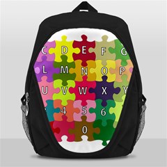 Puzzle Part Letters Abc Education Backpack Bag by Celenk