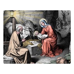 The Birth Of Christ Double Sided Flano Blanket (large)  by Valentinaart