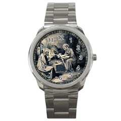 The Birth Of Christ Sport Metal Watch by Valentinaart