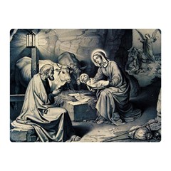 The Birth Of Christ Double Sided Flano Blanket (mini)  by Valentinaart