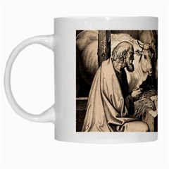 The Birth Of Christ White Mugs by Valentinaart