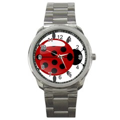 Ladybug Insects Colors Alegre Sport Metal Watch by Celenk