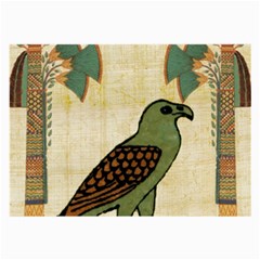 Egyptian Paper Papyrus Bird Large Glasses Cloth (2-side) by Celenk