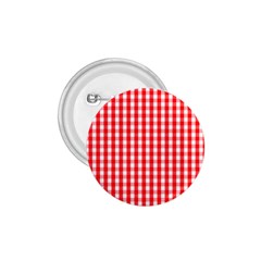 Large Christmas Red And White Gingham Check Plaid 1 75  Buttons by PodArtist