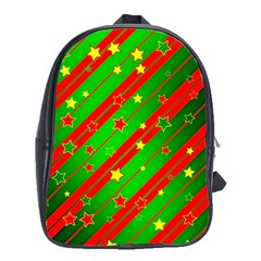 Star Sky Graphic Night Background School Bag (xl)