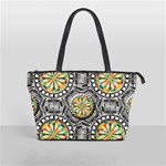 Beveled Geometric Pattern Shoulder Handbags Front