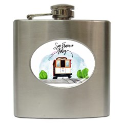 San Francisco Trolley California Bear Hip Flask (6 Oz) by Bigfootshirtshop