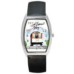 San Francisco Trolley California Bear Barrel Style Metal Watch by Bigfootshirtshop