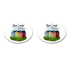 San Francisco Alamo Square Cufflinks (oval) by Bigfootshirtshop