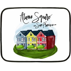 San Francisco Alamo Square Fleece Blanket (mini) by Bigfootshirtshop