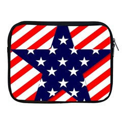 Patriotic Usa Stars Stripes Red Apple Ipad 2/3/4 Zipper Cases by Celenk