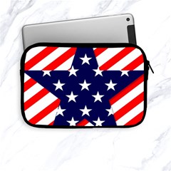 Patriotic Usa Stars Stripes Red Apple Ipad Mini Zipper Cases by Celenk