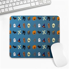 Halloween Cats Pumpkin Pattern Bat Large Mousepads by Celenk