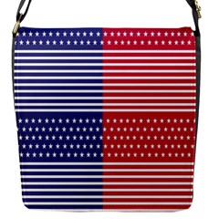 American Flag Patriot Red White Flap Messenger Bag (s) by Celenk