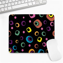 Abstract Background Retro 60s 70s Large Mousepads by Celenk