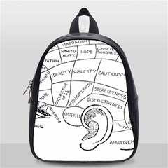 Brain Chart Diagram Face Fringe School Bag (small) by Celenk