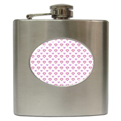 Pixel Hearts Hip Flask (6 Oz) by jumpercat