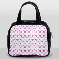 Pixel Hearts Classic Handbags (2 Sides) by jumpercat