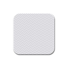 Light Chevron Rubber Square Coaster (4 Pack)  by jumpercat