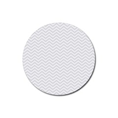 Light Chevron Rubber Coaster (round)  by jumpercat