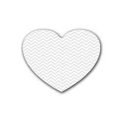 Light Chevron Heart Coaster (4 Pack)  by jumpercat