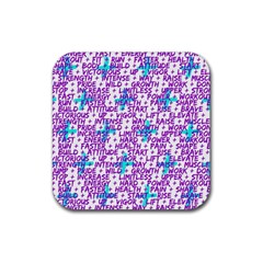 Hard Workout Rubber Coaster (square)  by jumpercat