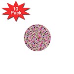 Gardenia Sweet 1  Mini Buttons (10 pack)  Front