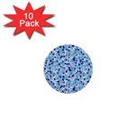 Gardenia Cold 1  Mini Buttons (10 pack)  Front