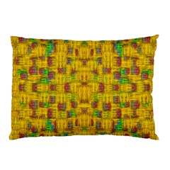 Rainbow Stars In The Golden Skyscape Pillow Case (two Sides)