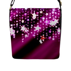 Background Christmas Star Advent Flap Messenger Bag (l) 