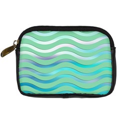 Abstract Digital Waves Background Digital Camera Cases by BangZart