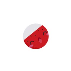 Watermelon Red Network Fruit Juicy 1  Mini Buttons by BangZart