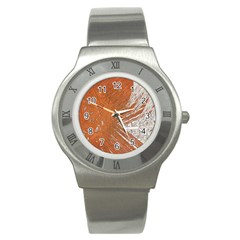 Abstract Lines Background Mess Stainless Steel Watch by Celenk