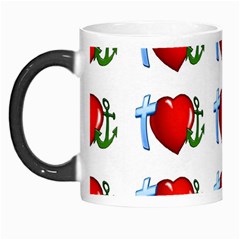 Cross Heart Anchor Love Hope Morph Mugs by Celenk