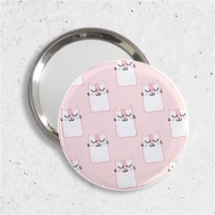 Pattern Cat Pink Cute Sweet Fur 2 25  Handbag Mirrors by Celenk