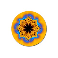 Digital Art Fractal Artwork Flower Magnet 3  (round) by Celenk