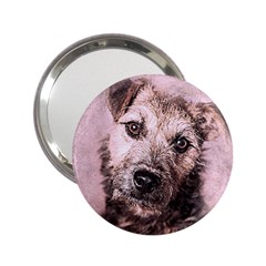 Dog Pet Terrier Art Abstract 2 25  Handbag Mirrors by Celenk