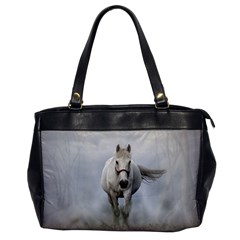 Horse Mammal White Horse Animal Office Handbags by Celenk