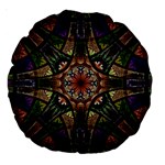 Fractal Detail Elements Pattern Large 18  Premium Round Cushions Front