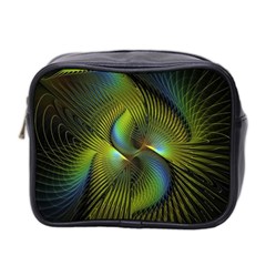 Fractal Abstract Design Fractal Art Mini Toiletries Bag 2-side by Celenk