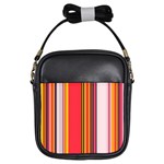 Abstract Background Pattern Textile Girls Sling Bags Front