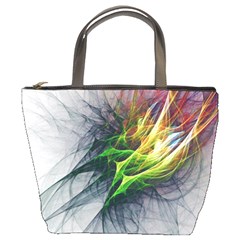 Fractal Art Paint Pattern Texture Bucket Bags