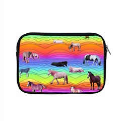 Horses In Rainbow Apple Macbook Pro 15  Zipper Case by CosmicEsoteric