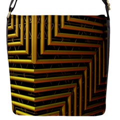 Modern Art Sculpture Architecture Flap Messenger Bag (s) by Celenk