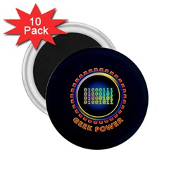 Geek Power 2 25  Magnets (10 Pack)  by linceazul