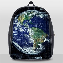 Earth Internet Globalisation School Bag (large) by Celenk