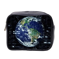 Earth Internet Globalisation Mini Toiletries Bag 2-side by Celenk