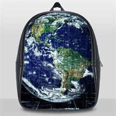 Earth Internet Globalisation School Bag (xl) by Celenk