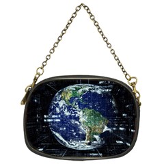 Earth Internet Globalisation Chain Purses (one Side)  by Celenk