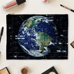 Earth Internet Globalisation Cosmetic Bag (xl) by Celenk